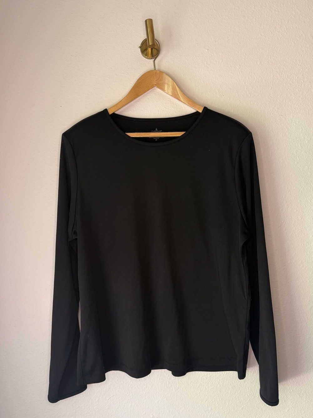 Cuddl Duds Climatesmart Black Long Sleeve Stretch Base Layer Top Women’s size 2X